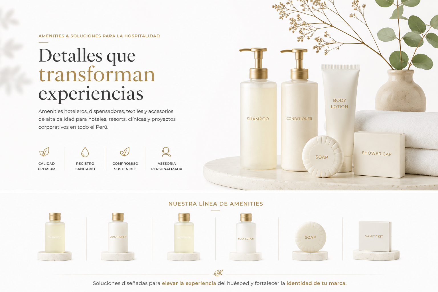 Amenities hoteleros Floral Corp